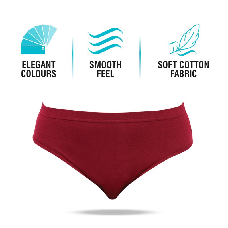 Women Cotton Blend Hispster Red Color Panty