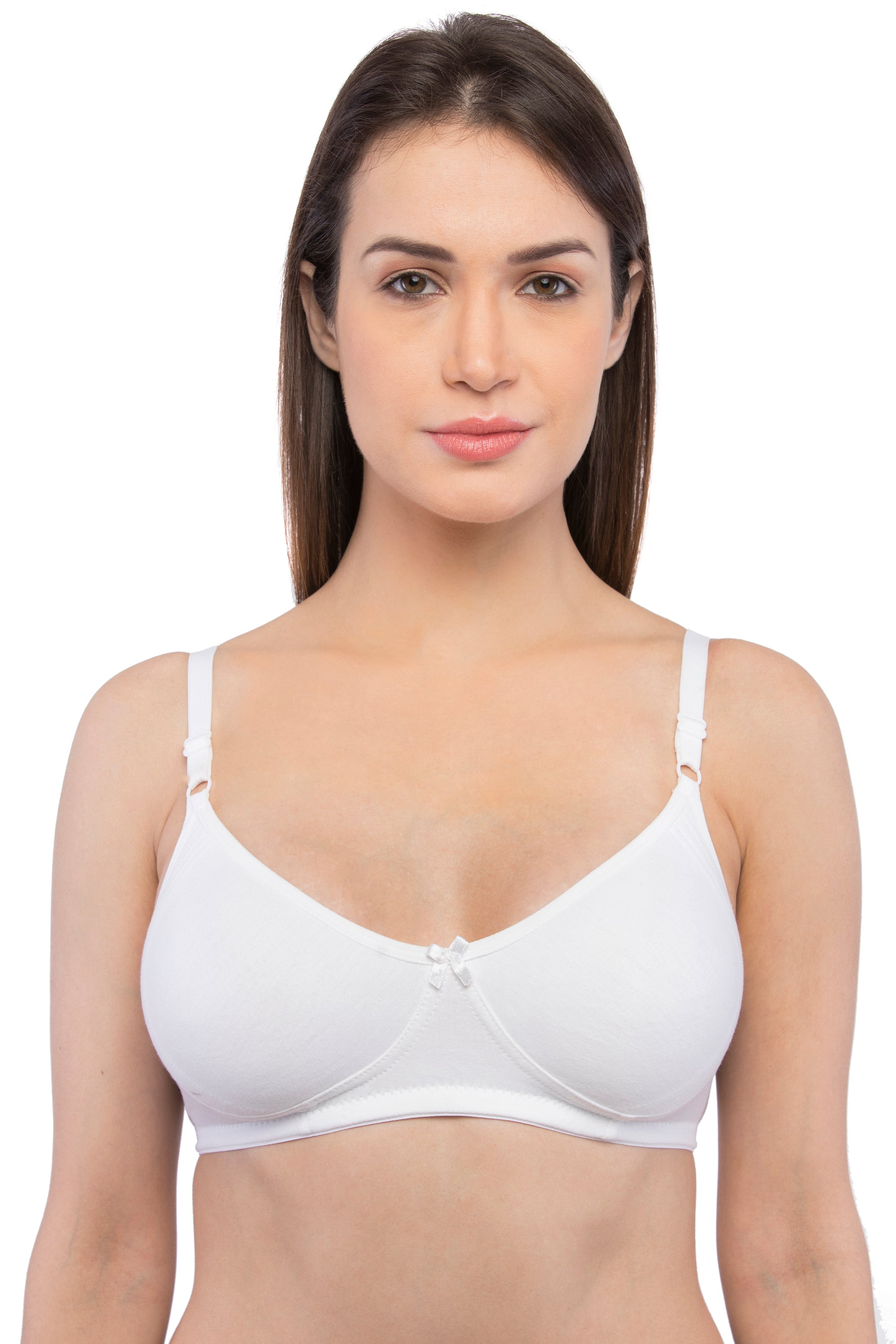 Buy ENVIE Women's Full Coverage Moulded Bra/Non-Padded, Wirefree Bra/Inner  Wear for Ladies Daily Causal, Regular Use Bra - (White_38C) Online at Best  Prices in India - JioMart.