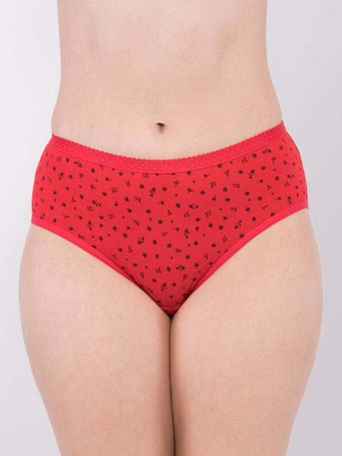Buy Feelings Womens Inner Elastic Cotton Hipster Panty Printed – VIP Inners