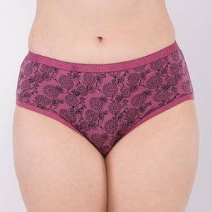 Feelings Women's Outer Elastic Cotton Hipster Panty Printed - Assorted Colours (Amelie-104)