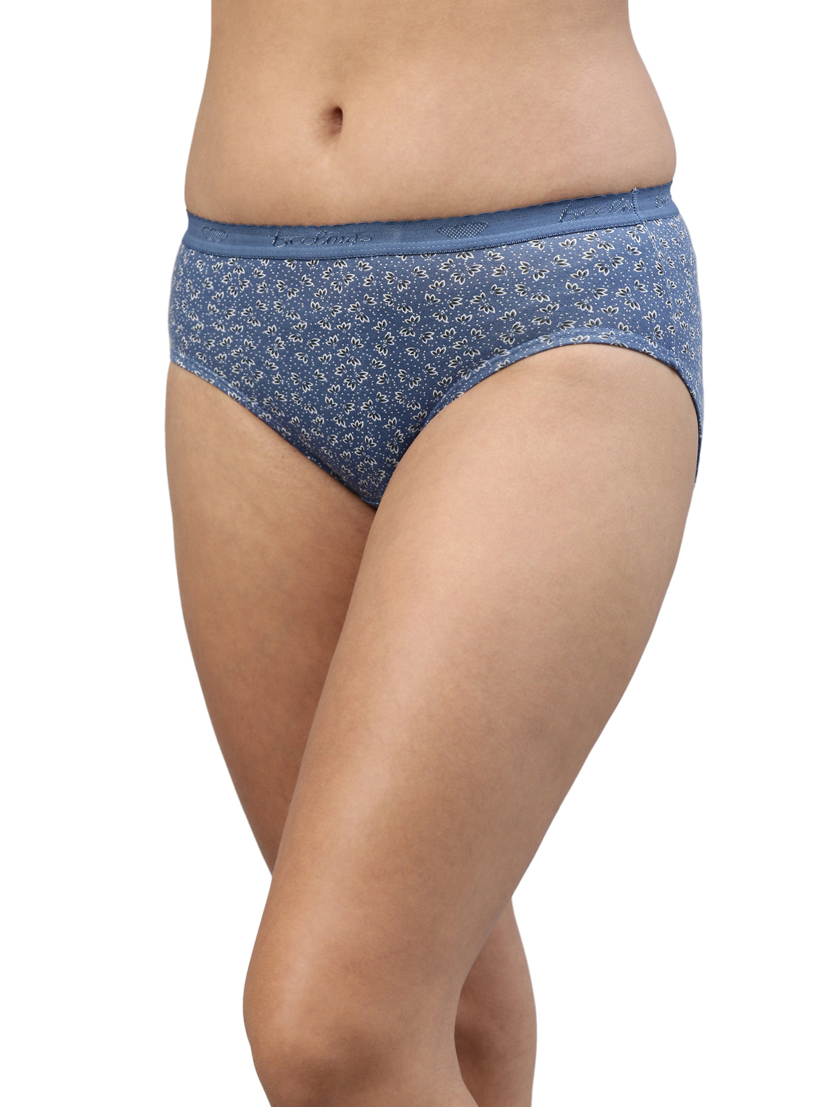 Amelie 104 High Coverage Printed Cotton Hipster Panty - Assorted Colours AS03