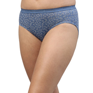Amelie 104 High Coverage Printed Cotton Hipster Panty - Assorted Colours AS03