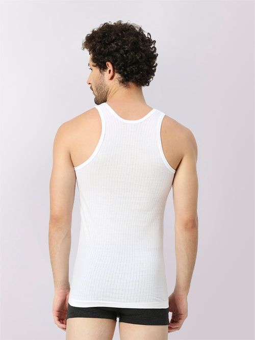 Round-Neck Cotton Vest