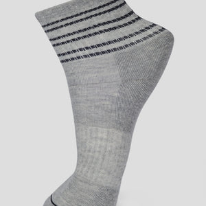 PACK OF 4 STRIPE DESIGN-11 ANKLE CUT ASSORTED COTTON SOCKS