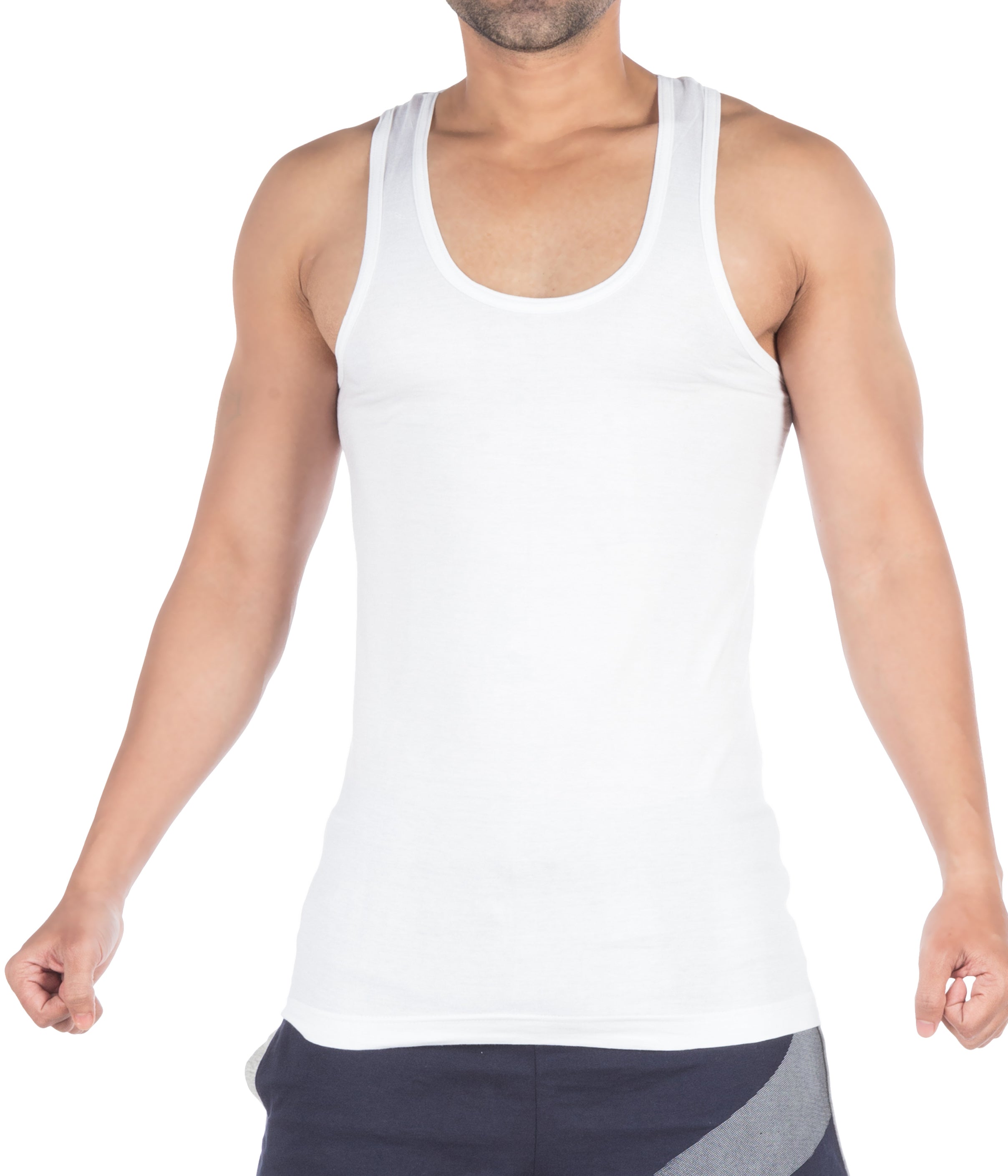 Buy VIP Supreme Men's Sleeveless Cotton Vest 85 CM (Pack of 5