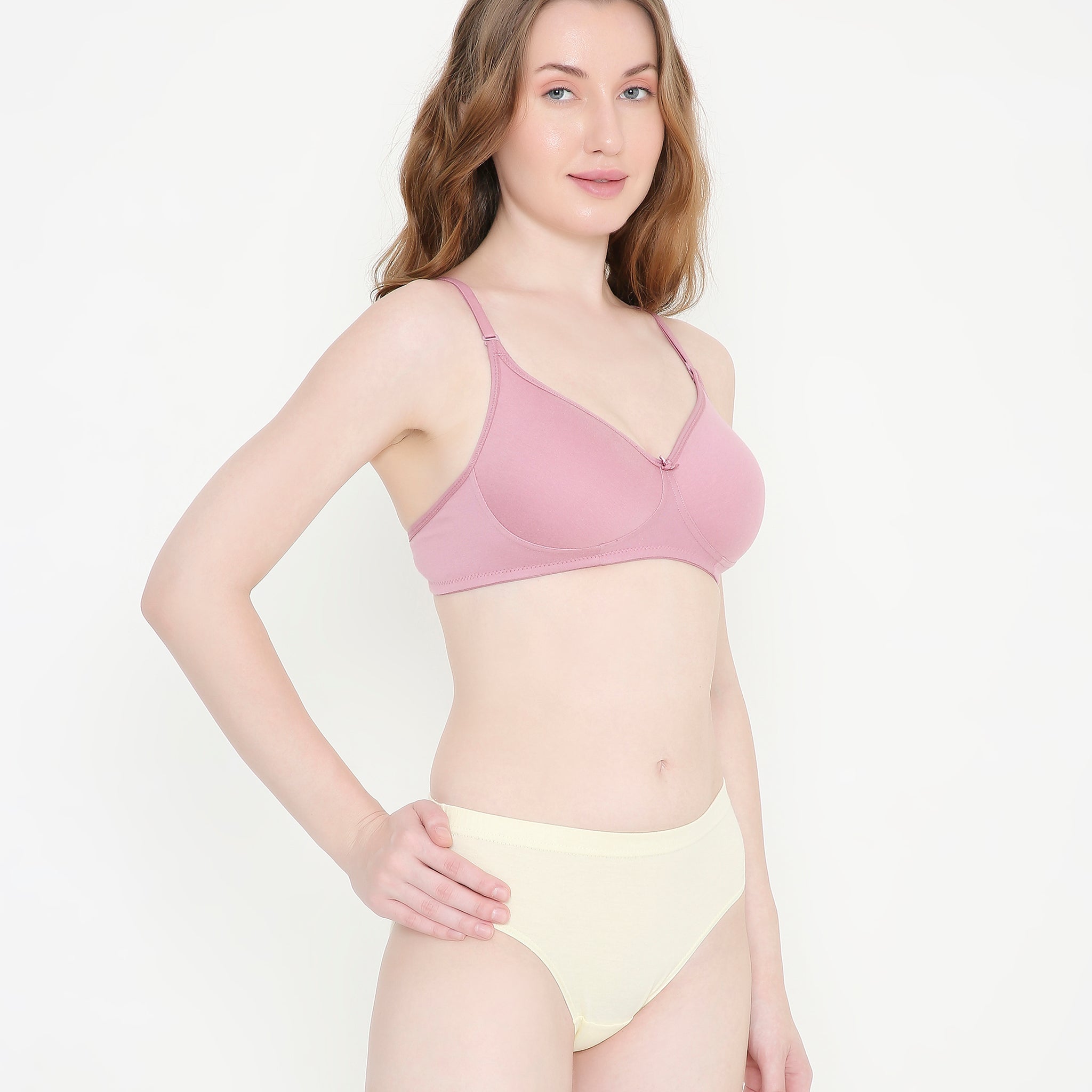 Women's Mauve Pink Lightly Padded Everyday T-Shirt Bra