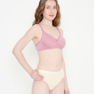 Women's Mauve Pink Lightly Padded Everyday T-Shirt Bra