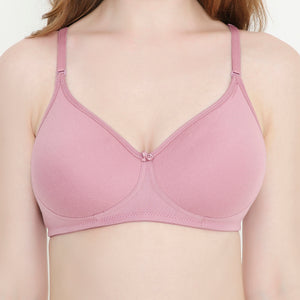 Women's Mauve Pink Lightly Padded Everyday T-Shirt Bra