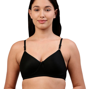 Dazzle All Day Long Essential Black Bra for Women