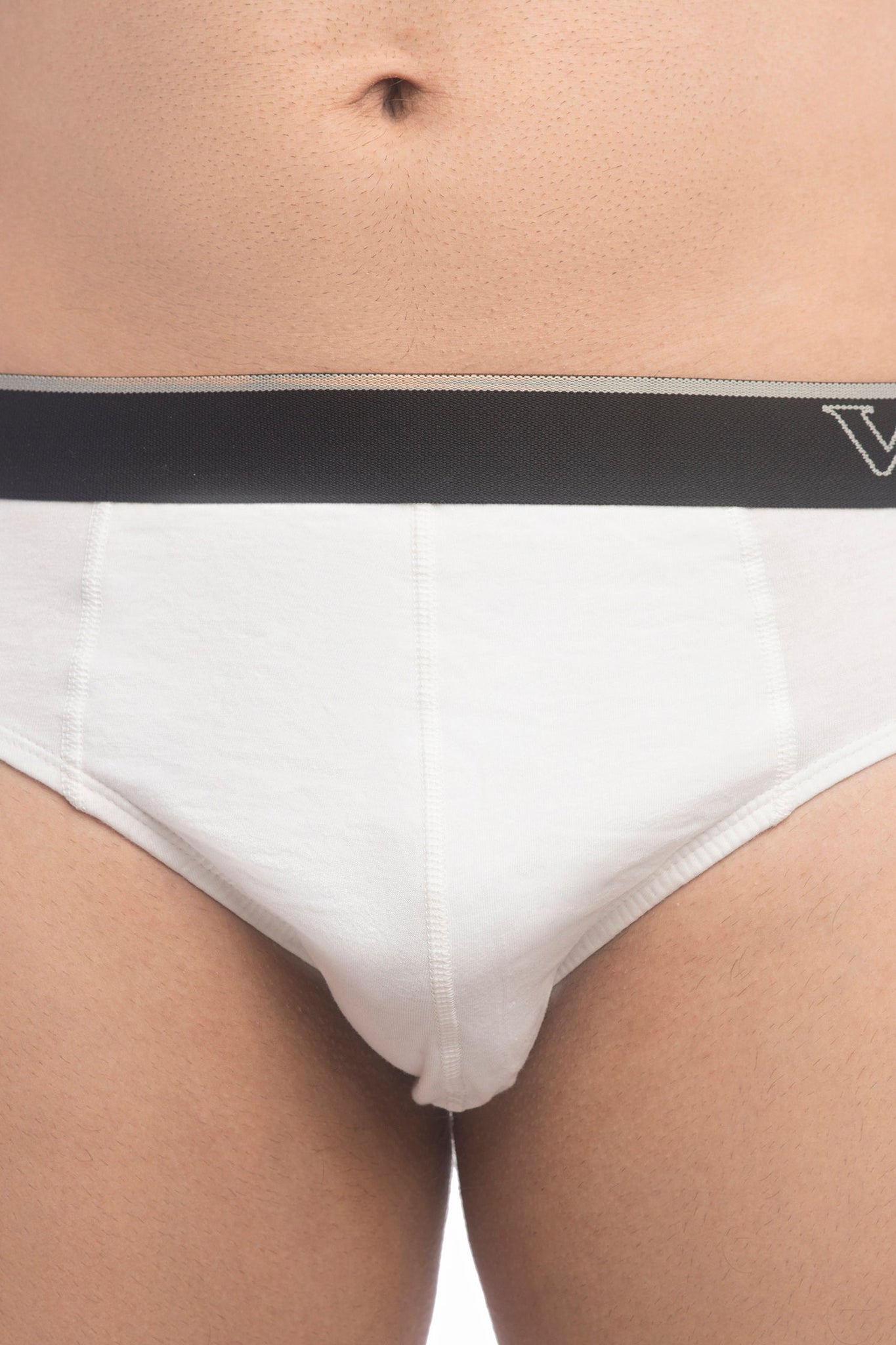 Regal 1000W Pure Cotton White Briefs for Men