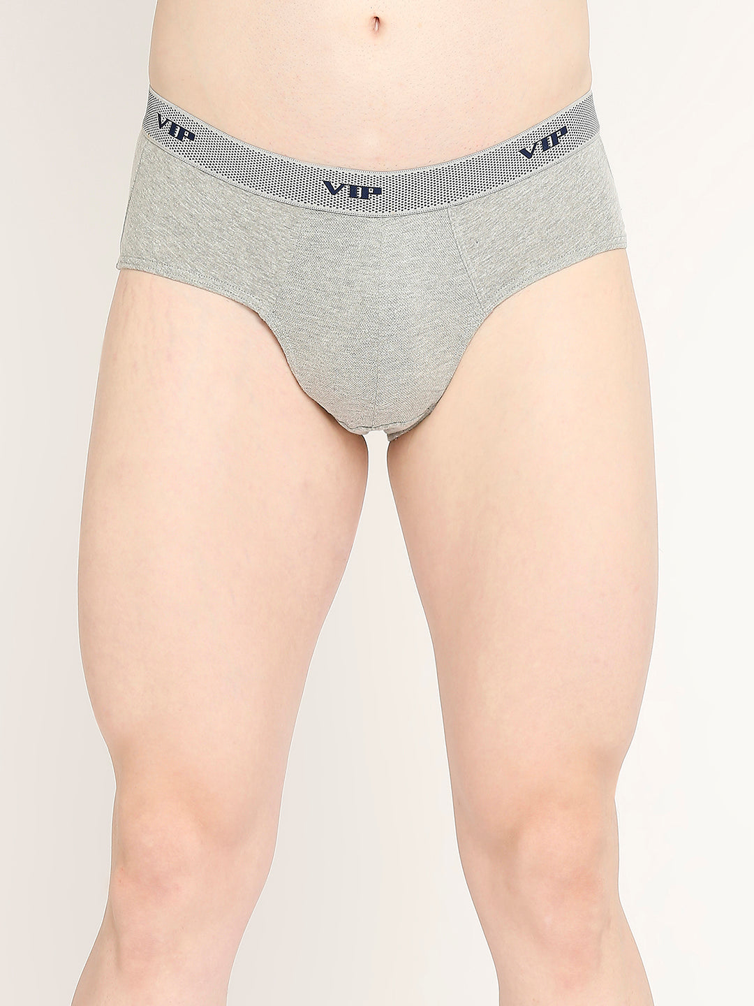 Fresh - Men's Soft Cotton Briefs with Air Mesh Panel in Assorted Colors - AS02