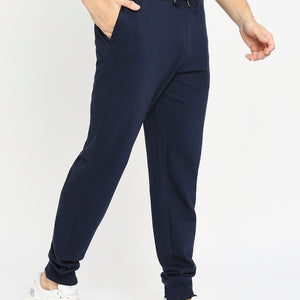 Men 002 Active Cotton Joggers - Navy Blue