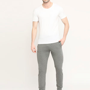 Men 001 Performance Cotton Joggers - Grey Melange