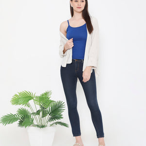 Women Pure Cotton Innerwear Camisole -  Royal Blue