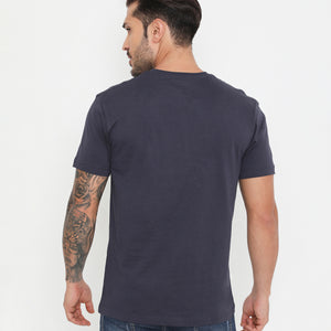 Men's Jet Navy Leisurewear Essential Cotton Tee - 004