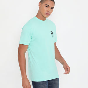 Men Solid Mint Leisurewear Cotton Tee - 002