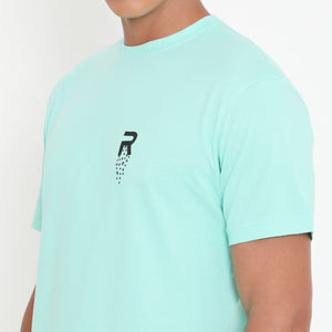 Men Solid Mint Leisurewear Cotton Tee - 002