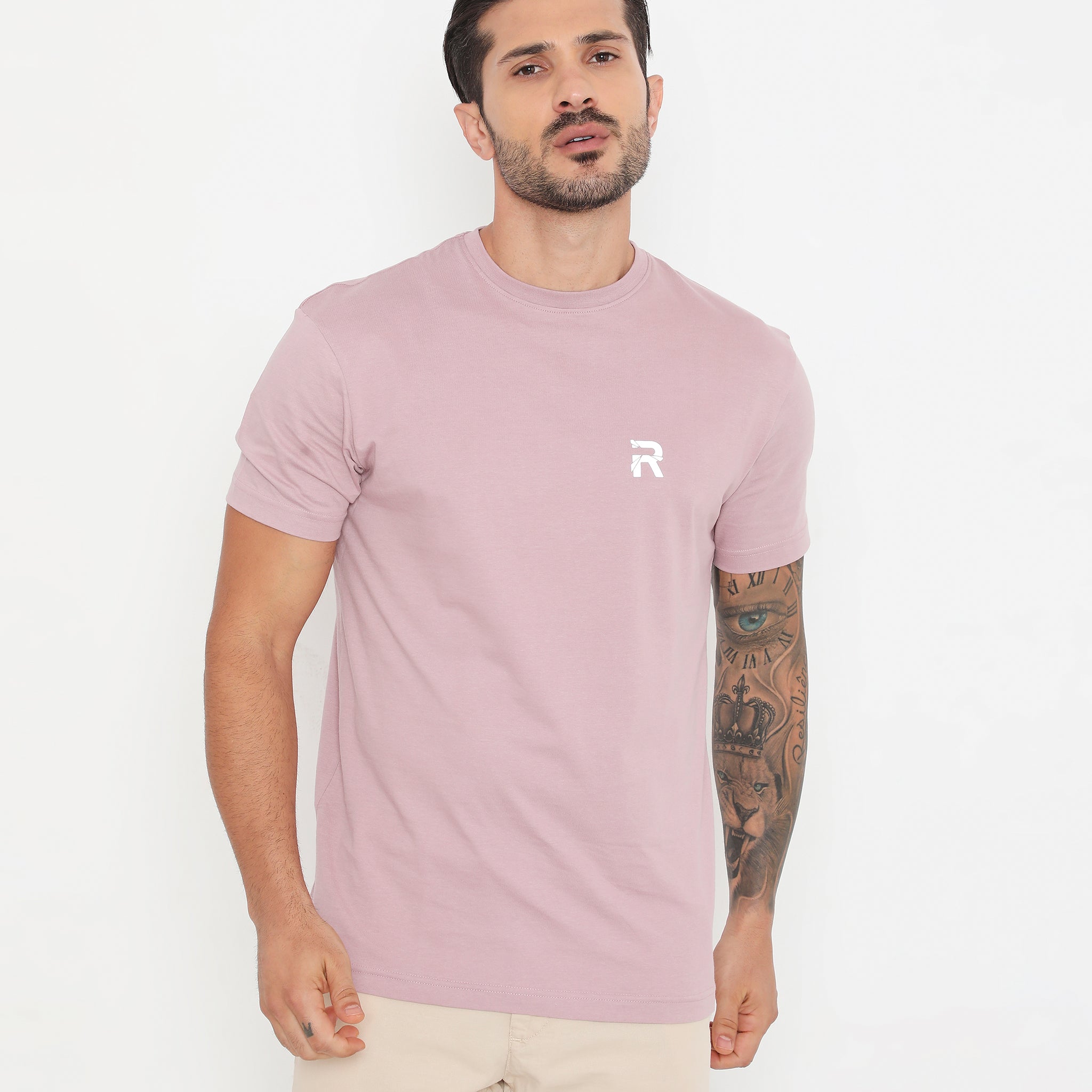 Men Rose Gold Essential Cotton T-Shirt 001