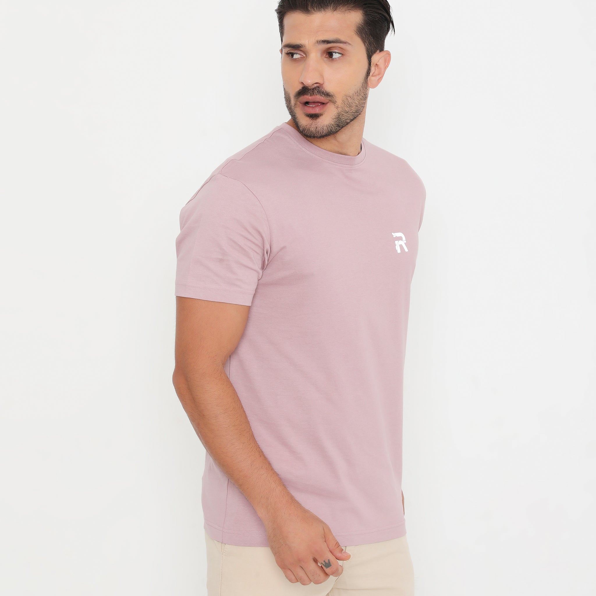 Men Rose Gold Essential Cotton T-Shirt 001
