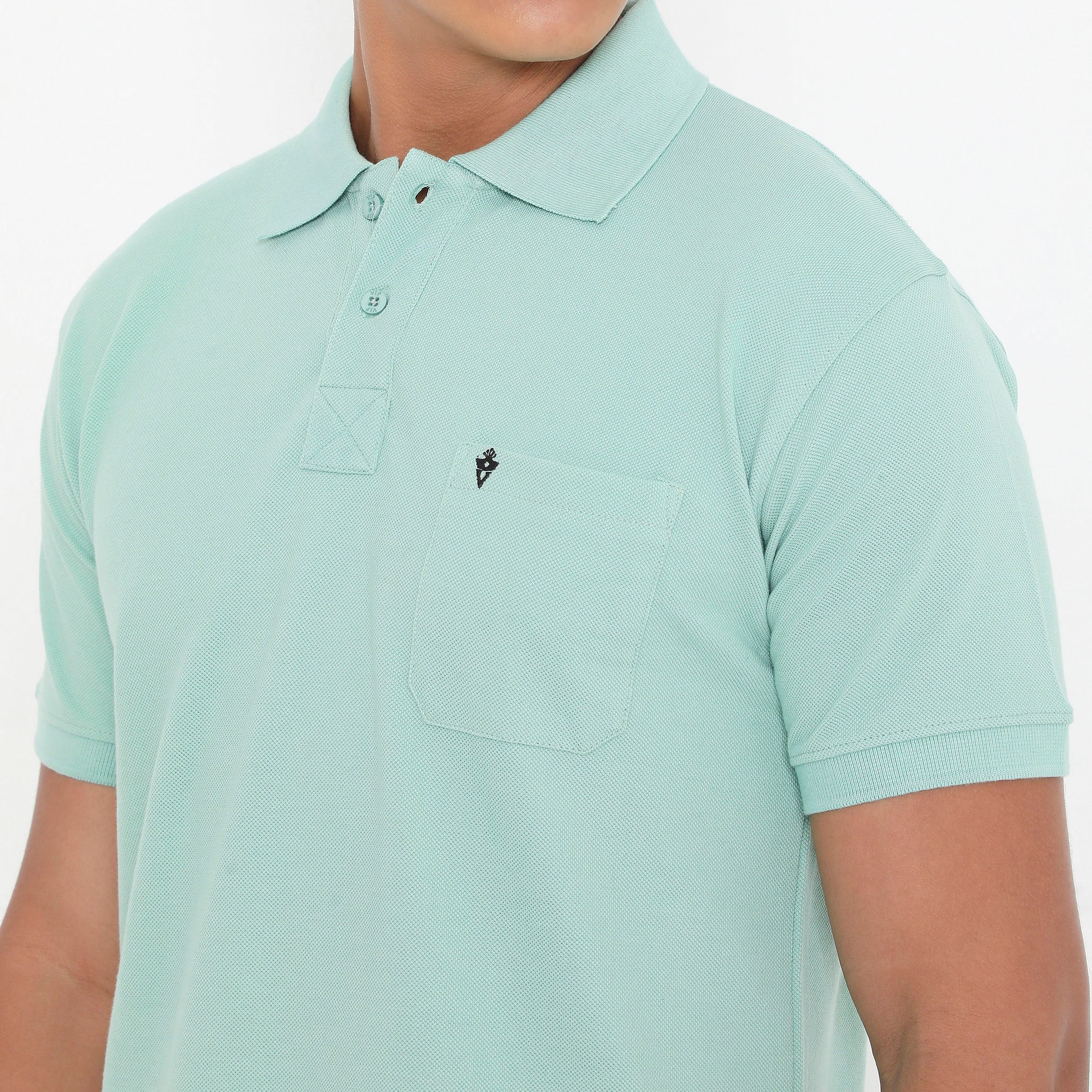 Men Pista Essential Cotton Polo T-Shirt with Chest Pocket