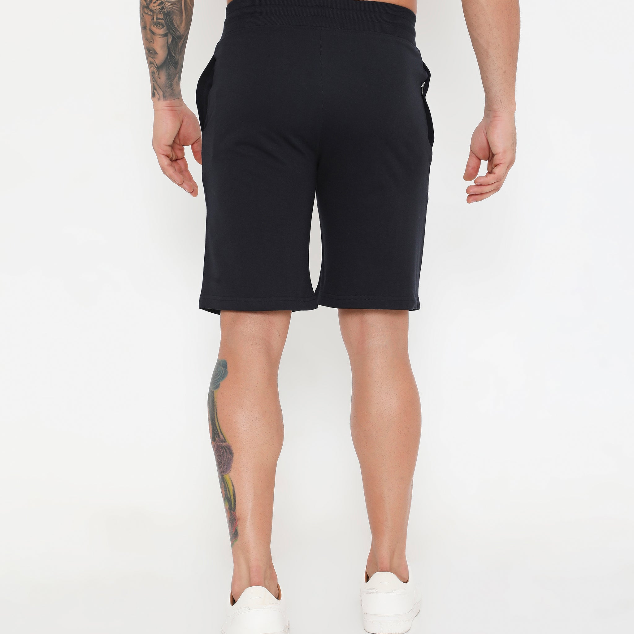 Men 001 Cotton Performance Shorts - Navy Blue