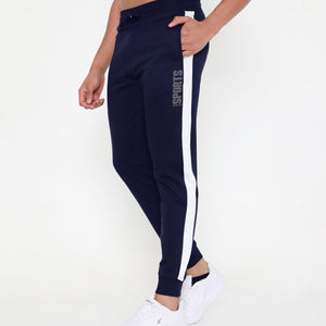 Men 001 Performance Cotton Joggers - Navy Blue