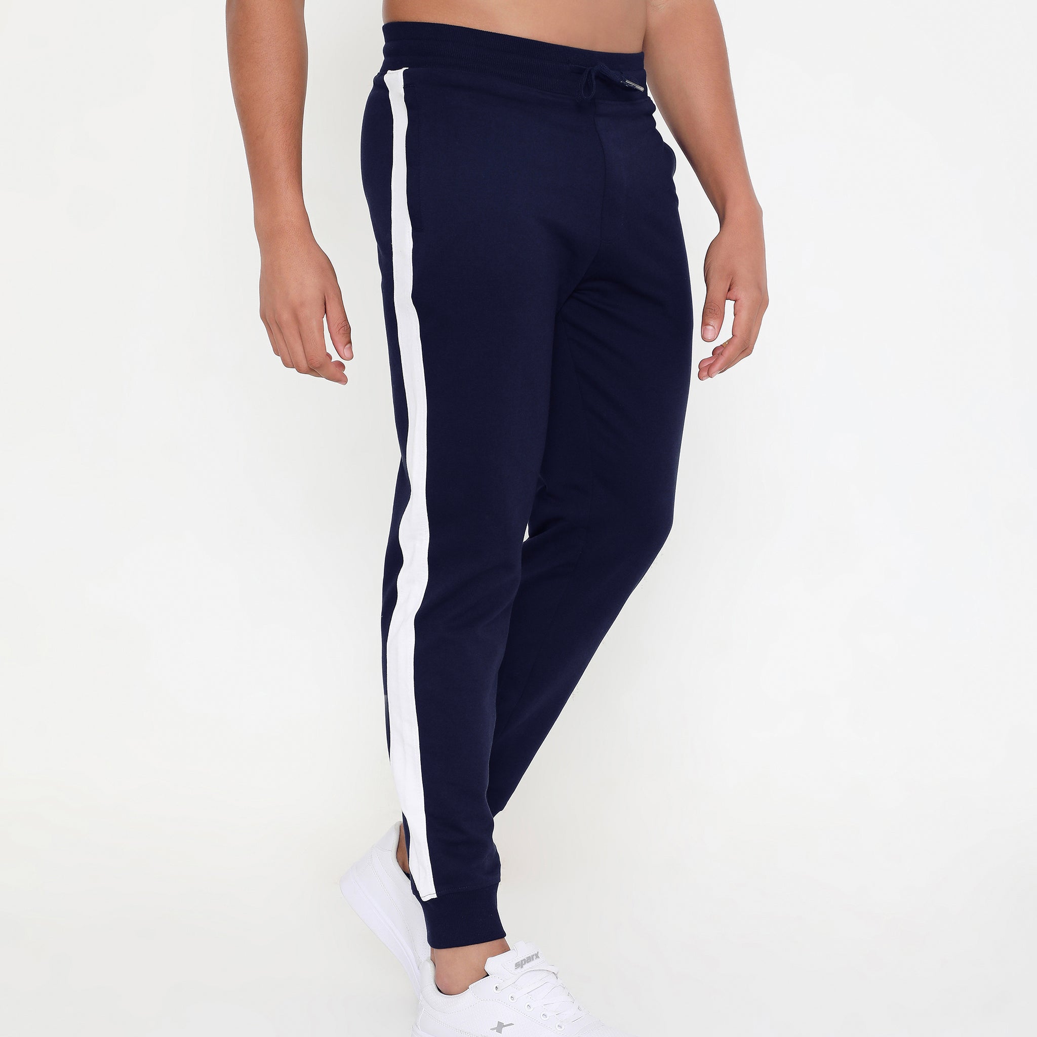 Men 001 Performance Cotton Joggers - Navy Blue