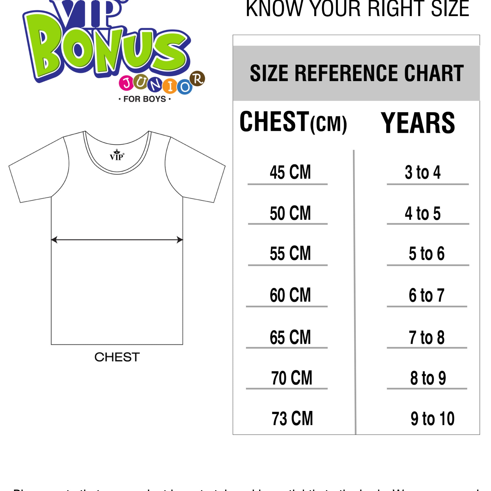 Bonus Junior Kids Pure Cotton Vest with Sleeves for Boys