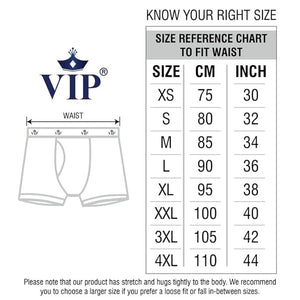 VIP Unique Men's Snug Fit 100% Cotton Trunks - Assorted Colours