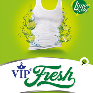 Fresh Men's Lime Fragrant Pure Cotton Vest | Skin Friendly  Odour Buster Technology