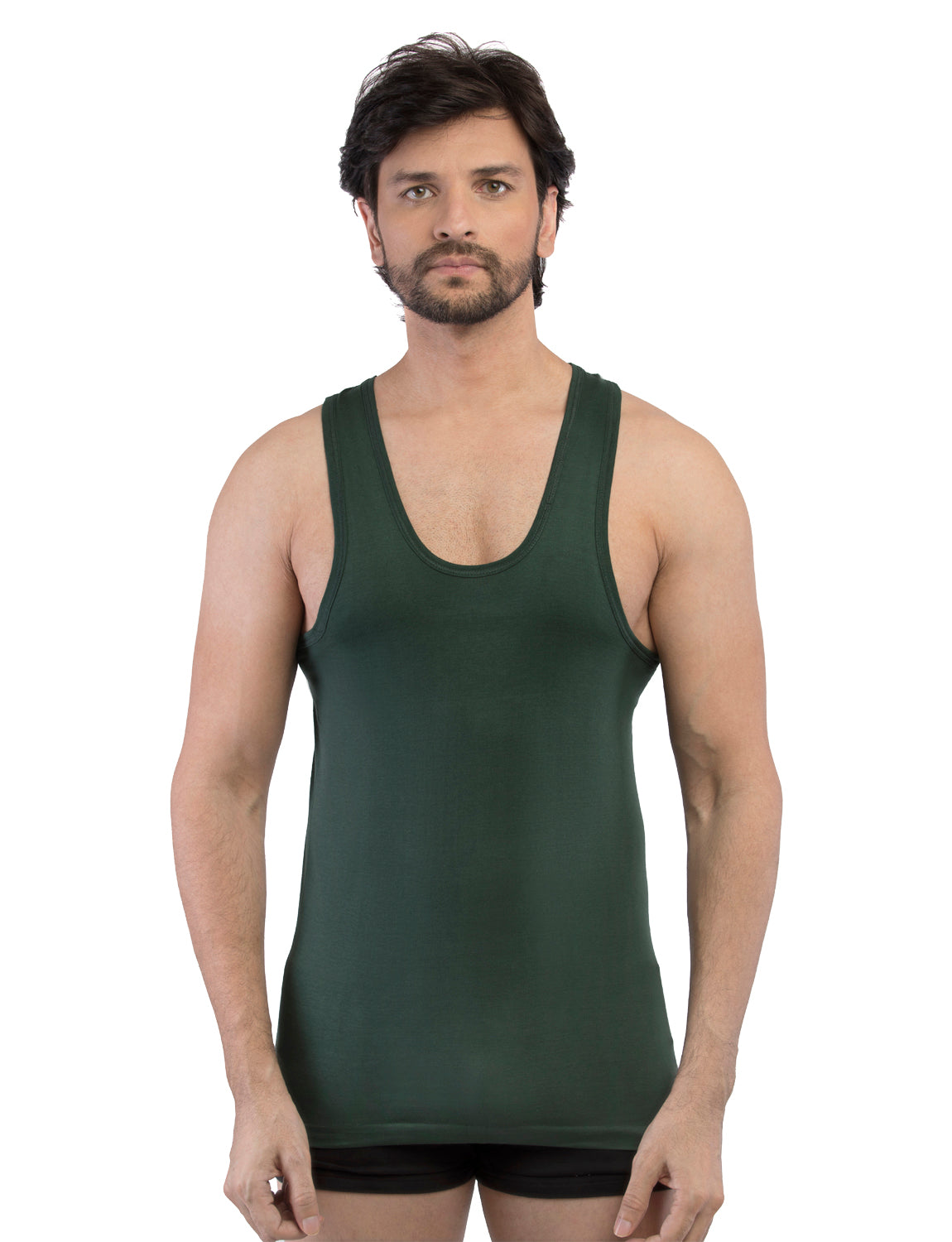Men's Supreme Round Neck Cotton Vest - Assorted Colours