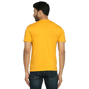 Golden Yellow Everyday Essential Cotton T-Shirt for Men