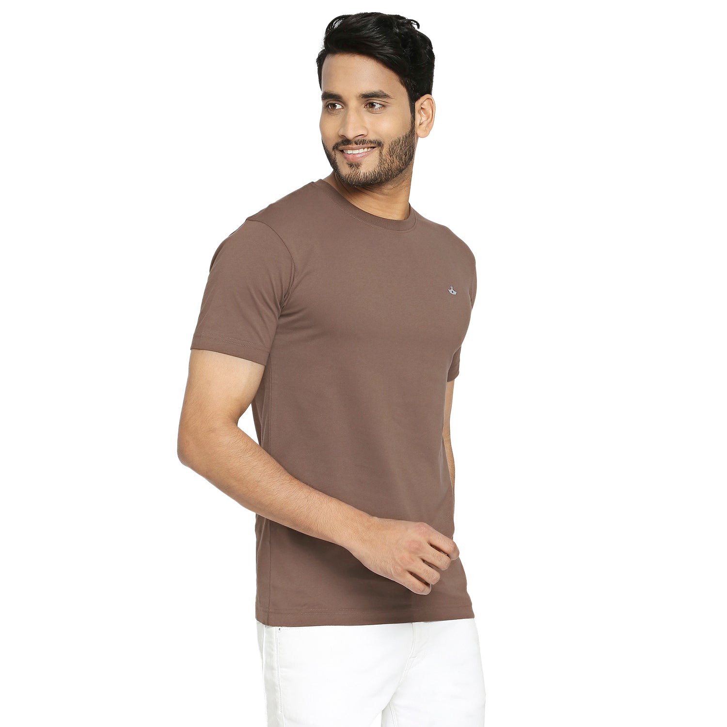 Seawood Brown Everyday Essential Cotton T-Shirt for Men