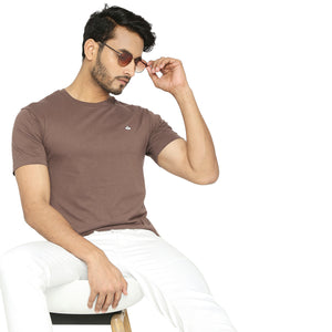 Seawood Brown Everyday Essential Cotton T-Shirt for Men