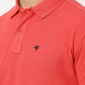 FRENCHIE RED MENS POLO T-SHIRT