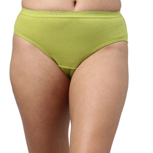 Feelings Women's Outer Elastic Cotton Hipster Panty Plain - Assorted Colours (Amelie-103)