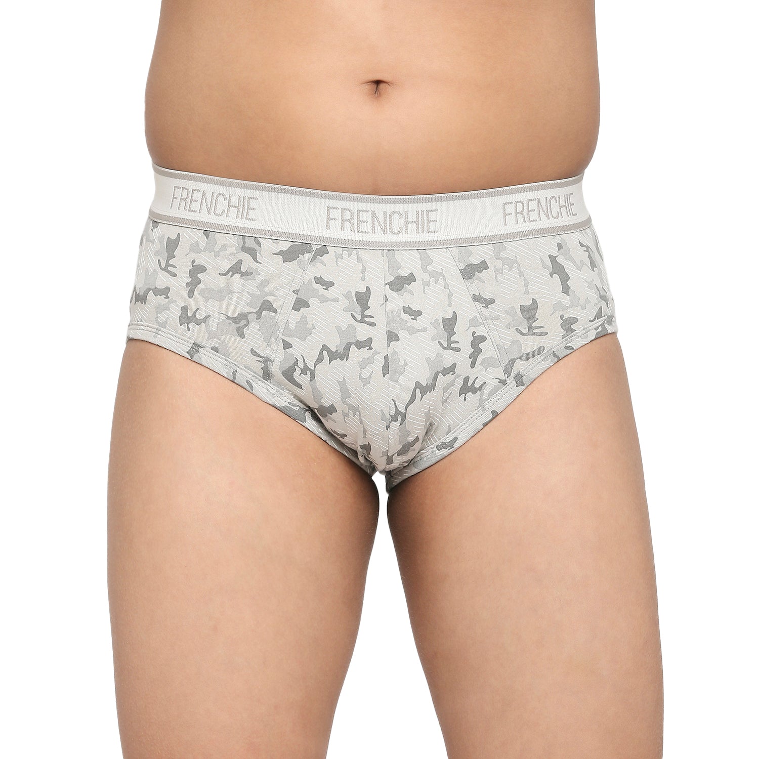 FRENCHIE Teenagers Cotton Brief Gray and Light Gray - Pack of 2
