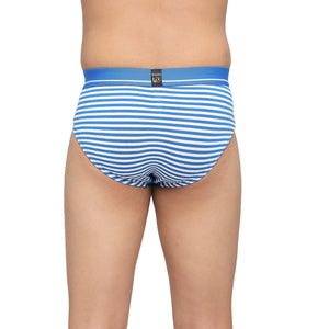 FRENCHIE Teenagers Cotton Brief Blue and Light Gray - Pack of 2