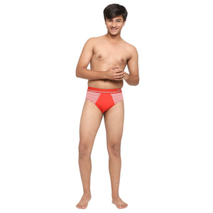 FRENCHIE Teenagers Cotton Brief Navy and Red - Pack of 2