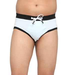 FRENCHIE Teenagers Cotton Brief Aqua and Light Gray - Pack of 2
