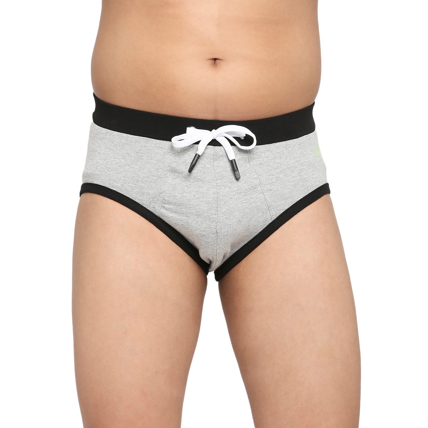 FRENCHIE Teenagers Cotton Brief Light Gray and Pink - Pack of 2