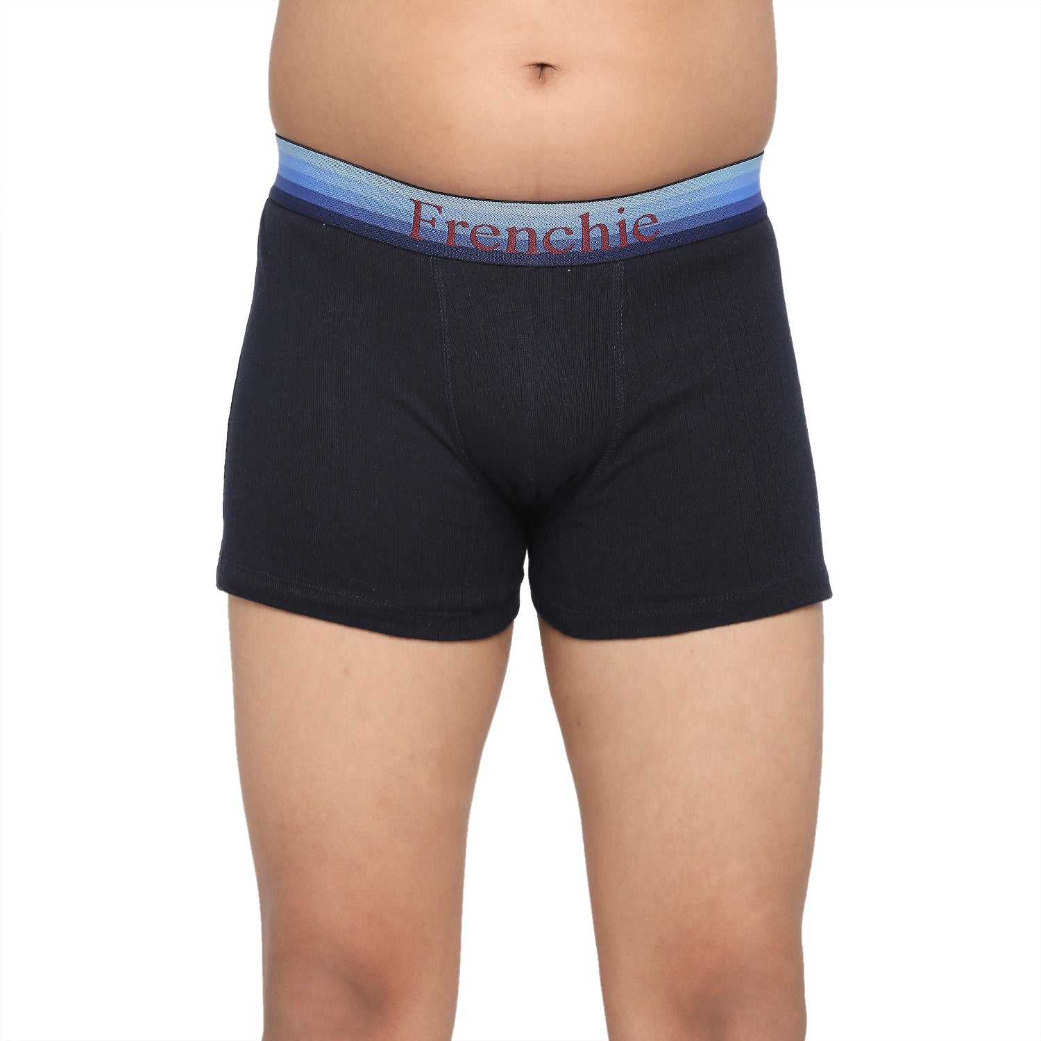 FRENCHIE Teenagers Cotton Trunk Navy and Gray - Pack of 2