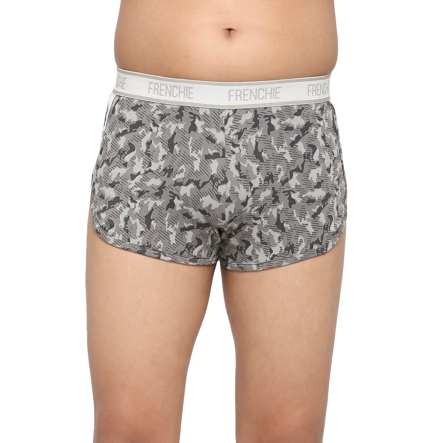 FRENCHIE Teenagers Cotton Trunk Gray and Light Gray - Pack of 2