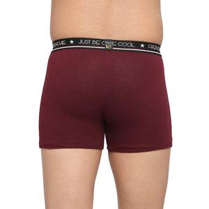 FRENCHIE Teenagers Cotton Trunk Wine and Light Gray - Pack of 2