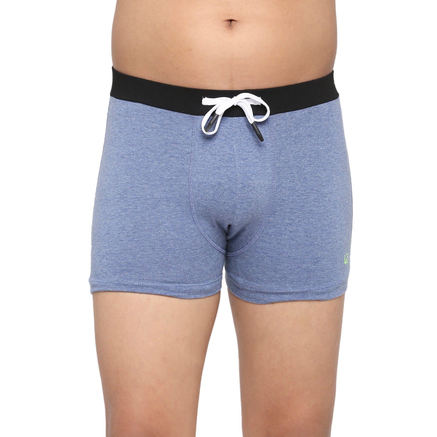 FRENCHIE Teenagers Cotton Trunk Light Gray and Blue - Pack of 2
